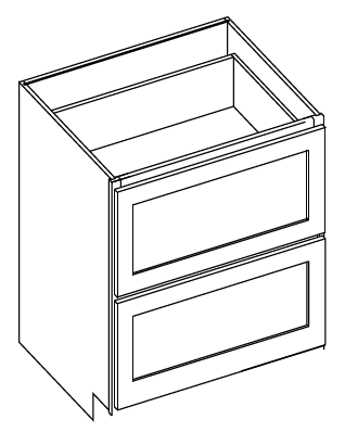 DB36-2 (Two Drawer) – Shaker Cabinet Supply INC